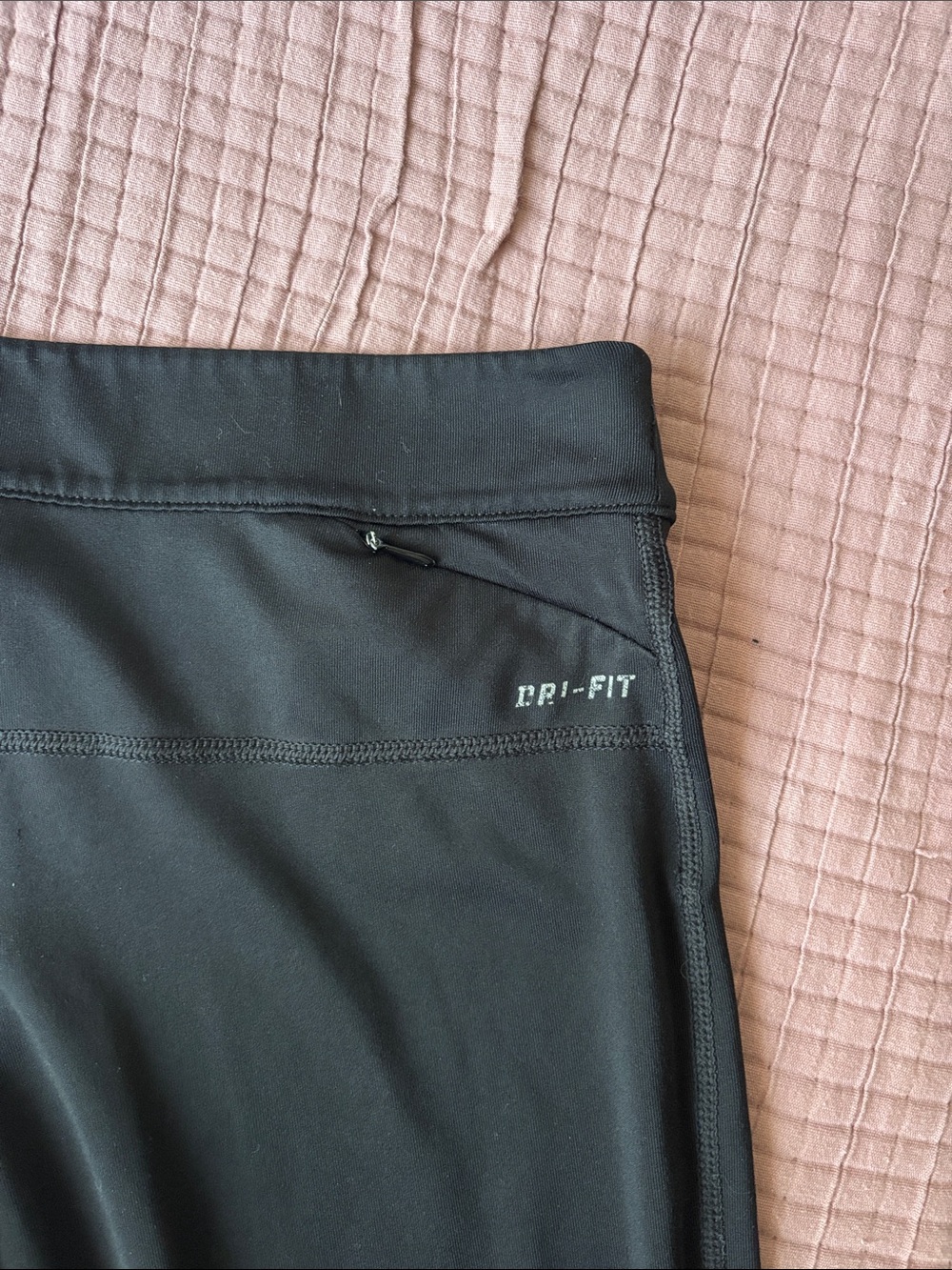 Nike Black Performance Capri Leggings with Reflective Swoosh - Picture 3 of 4